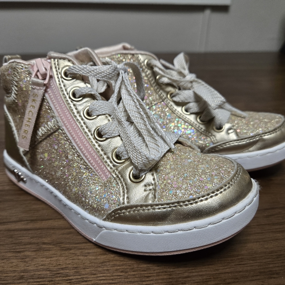 Sketcher Glitter Sneakers Girls Sz 12